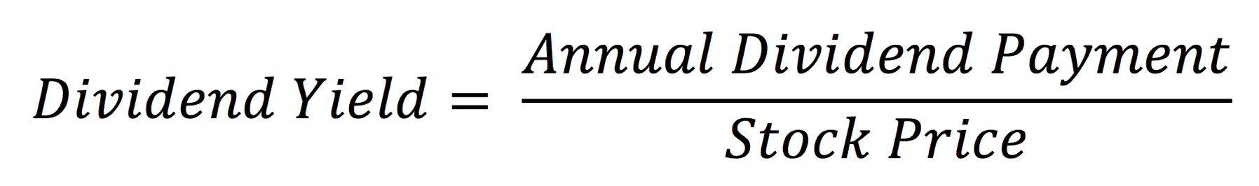 Dividend Yield Formula