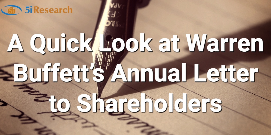 A quick look at Warren Buffett's annual letter to shareholders