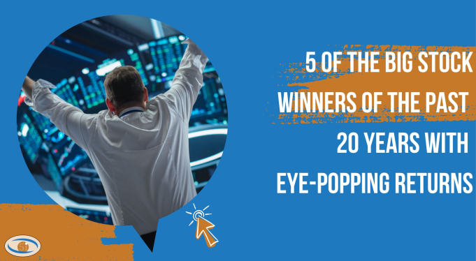 Headline image for 5 of the big stock winners of the past 20 years with eye-popping returns