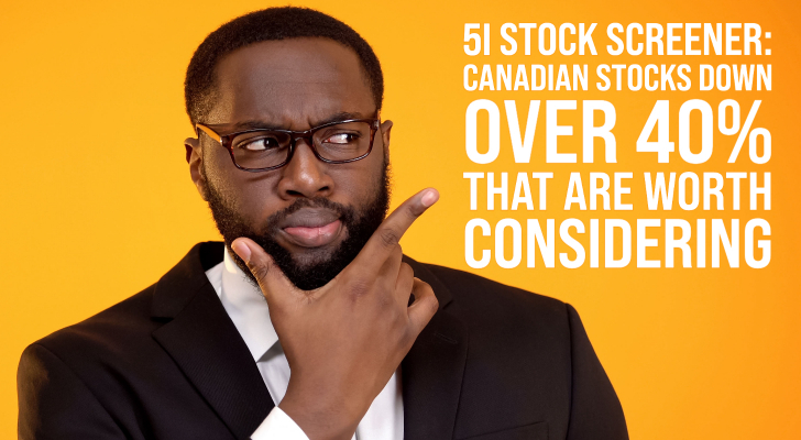 Headline image for 5i Stock Screener: Canadian Stocks Down Over 40% That Are Worth Considering